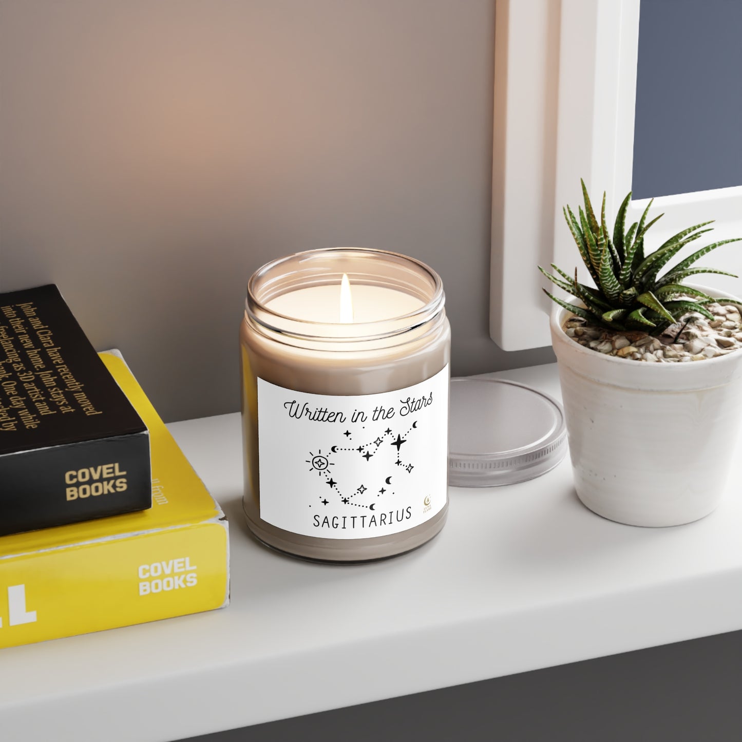 Sagittarius Scented Soy Candle | Zodiac Gift, Astrology Decor