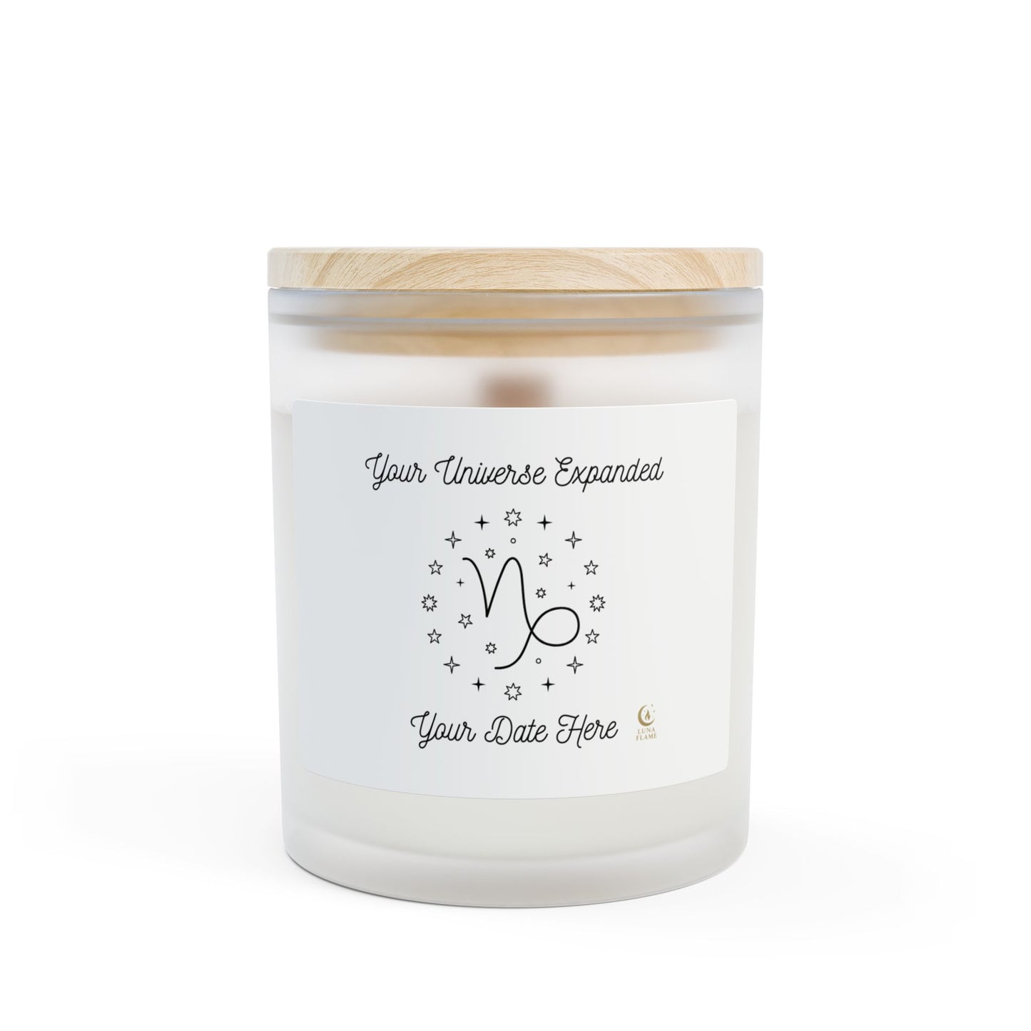 Capricorn Personalized Astrology Candle, Zodiac Sign Gift, Custom Date Candle