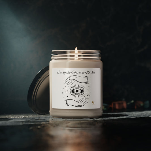 Bohemian Scented Candle, Mindfulness Gift, Home Decor, Eco-Friendly, Spiritual Awakening, Yoga Accessory