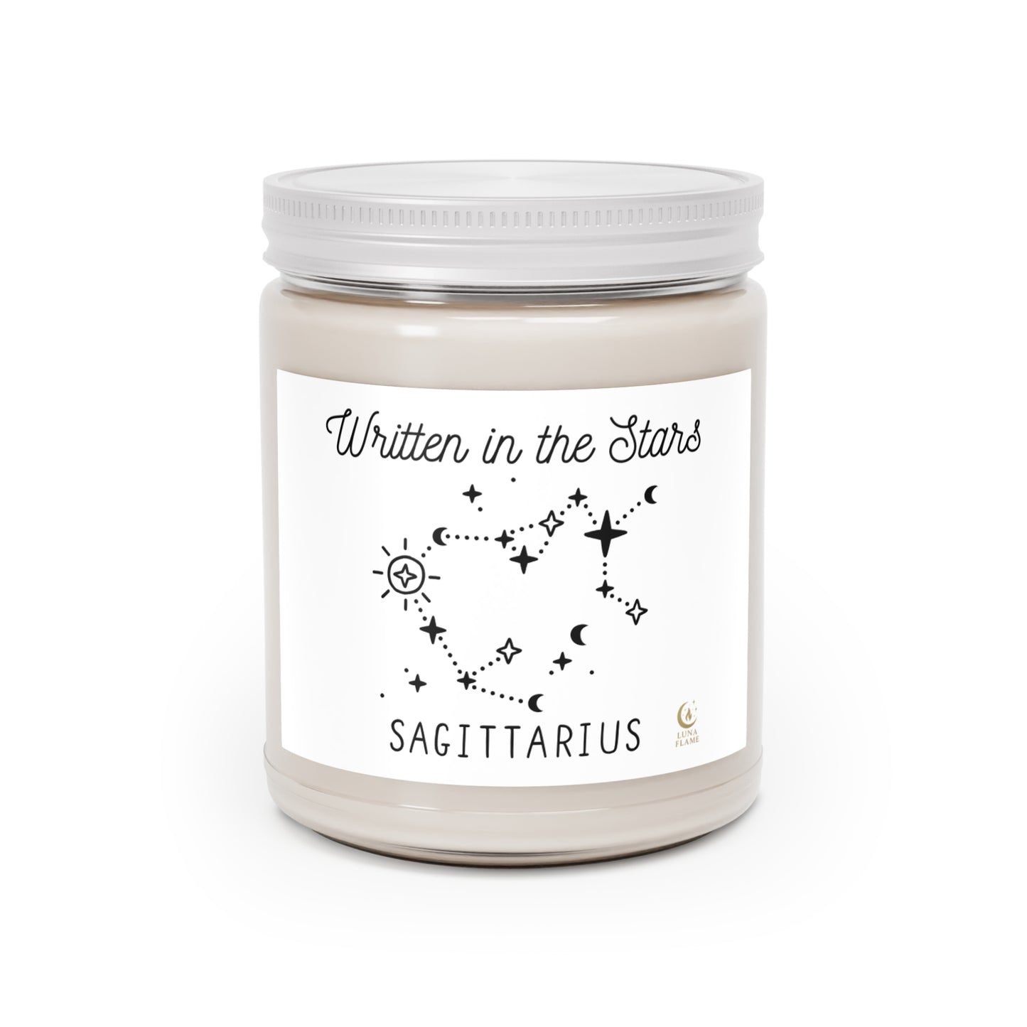 Sagittarius Scented Soy Candle | Zodiac Gift, Astrology Decor
