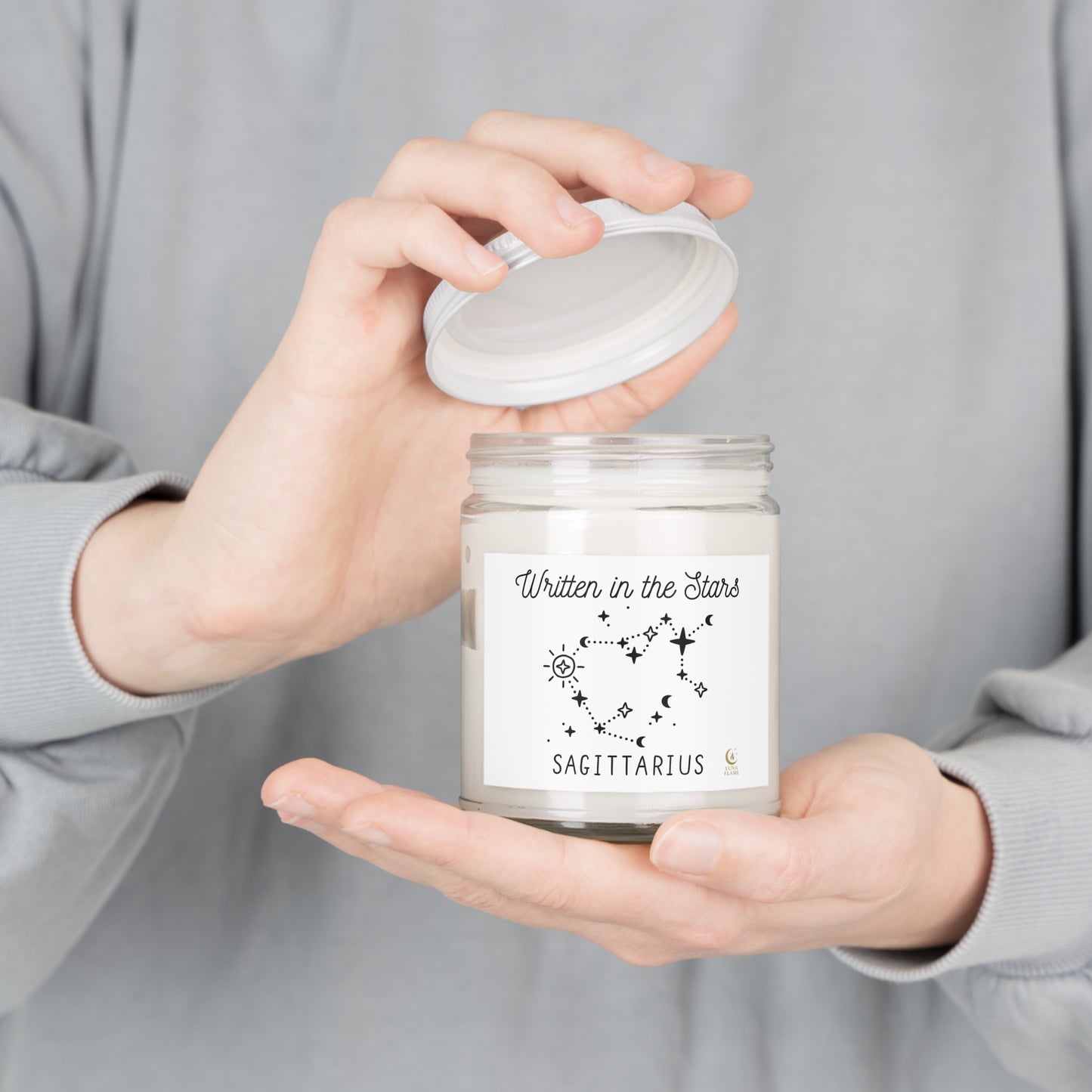 Sagittarius Scented Soy Candle | Zodiac Gift, Astrology Decor