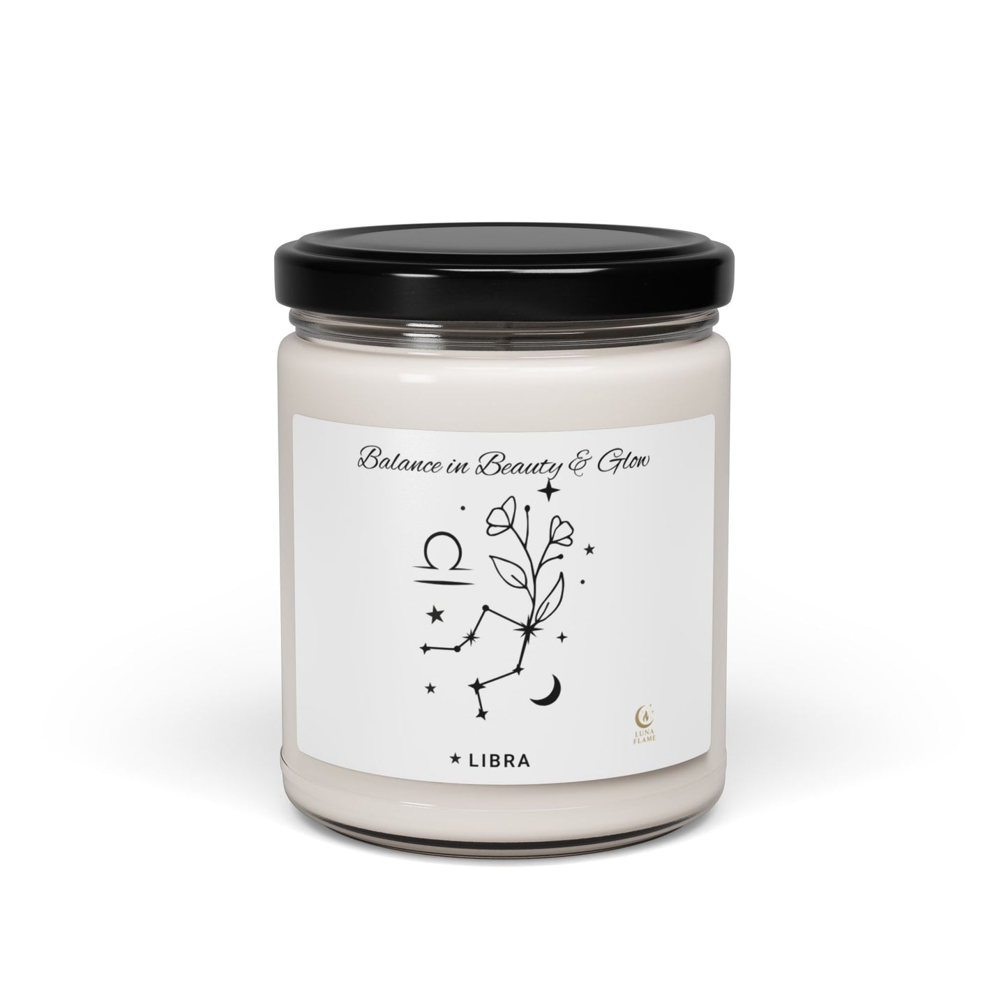 Libra Scented Soy Candle, Balance in Beauty & Glow, Astrology Gift