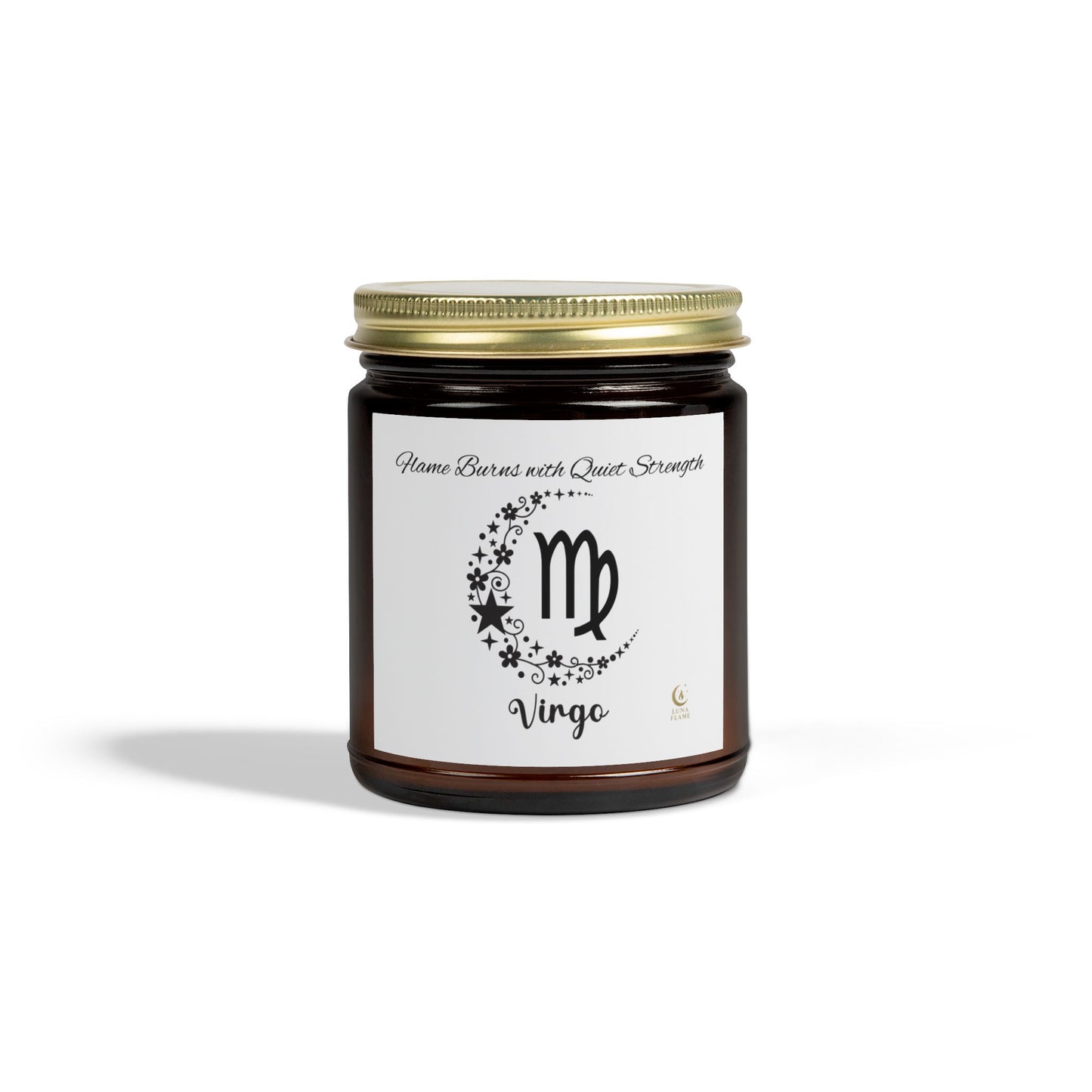 Virgo Scented Candle - Coconut Apricot Wax, Zodiac Astrology Gift, Home Decor