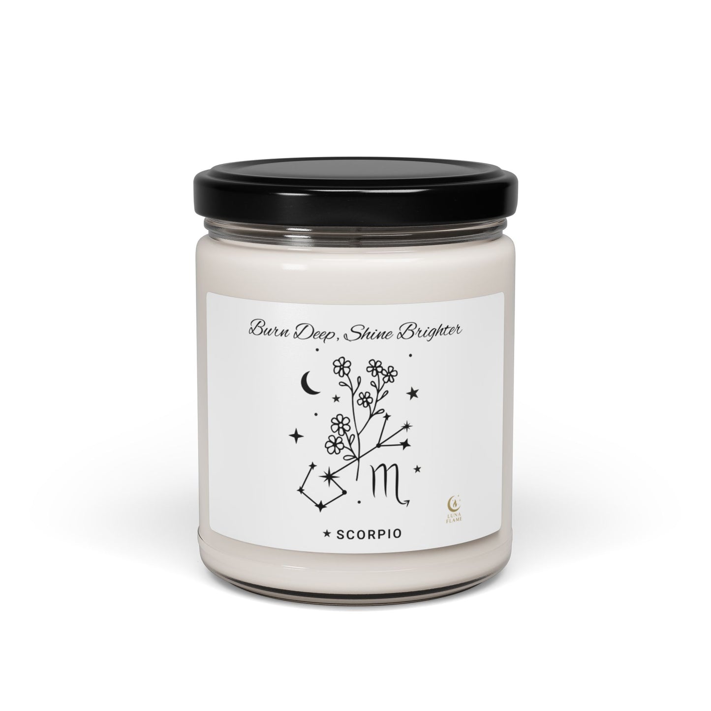 Scorpio Scented Soy Candle, Zodiac Candle for Astrology Lovers, Spiritual Gifts