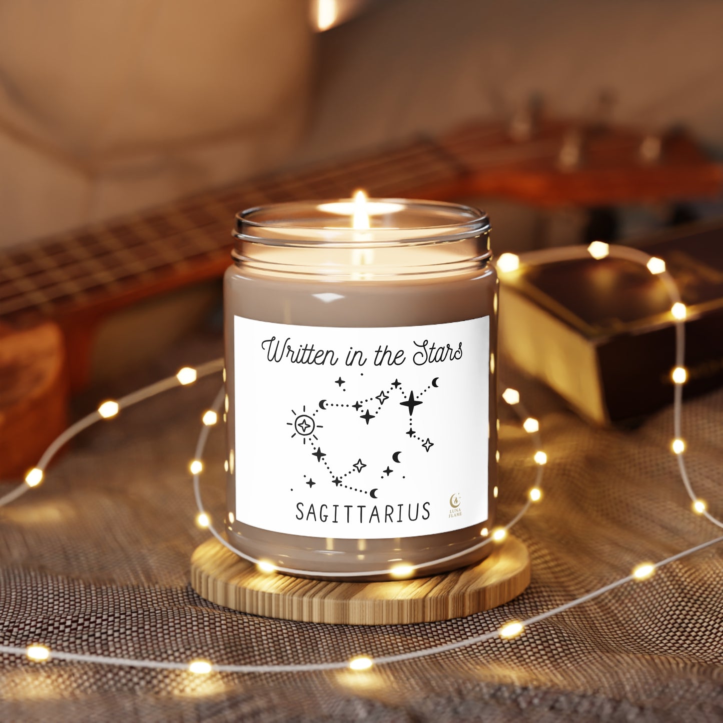 Sagittarius Scented Soy Candle | Zodiac Gift, Astrology Decor