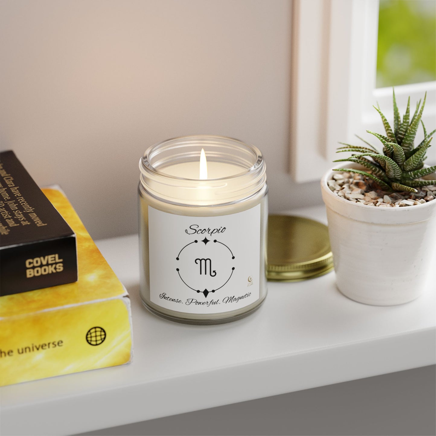 Scorpio Scented Candle, Zodiac Sign Candles, Relaxing Aroma for Home Decor