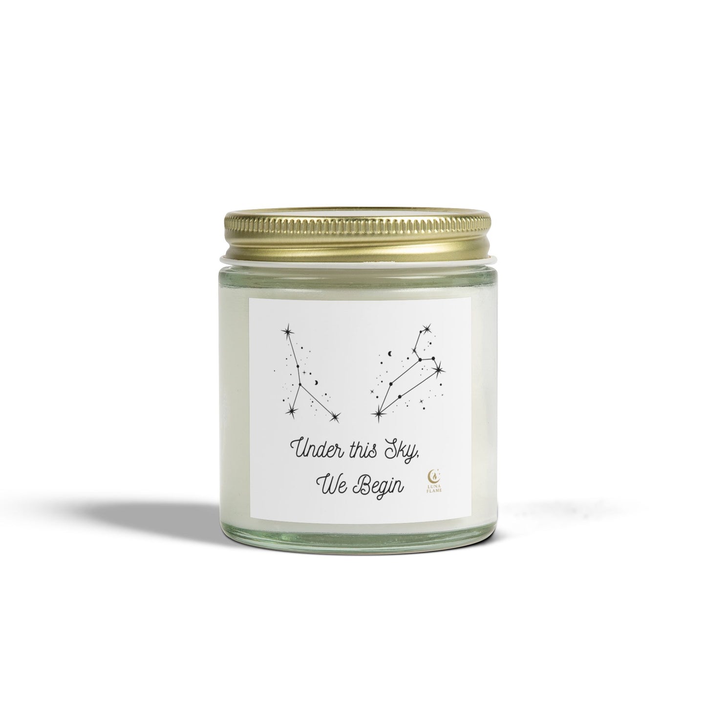 Leo Cancer, Zodiac Candle. Hand Poured Coconut Apricot Wax. Astrology Gift