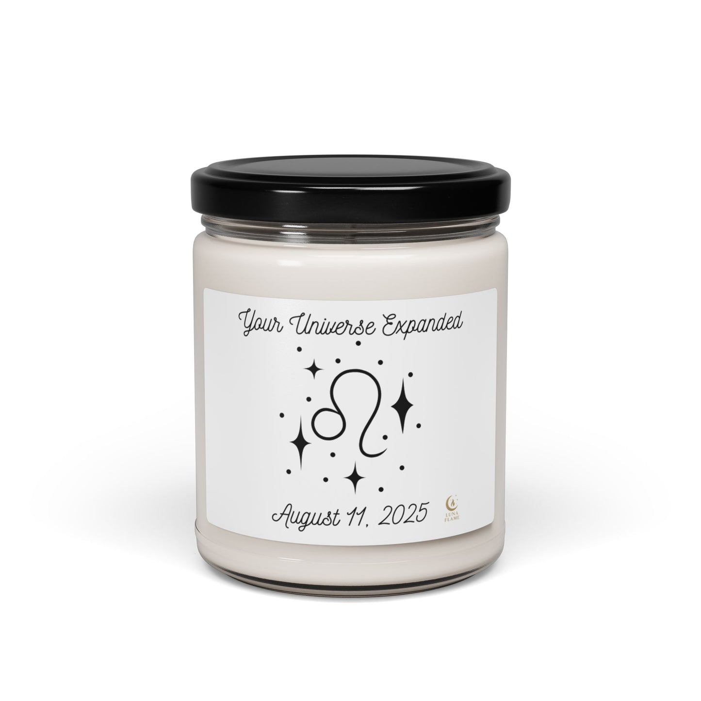 Leo, Eco-Friendly Zodiac Candle, Hand-Poured, Astrology Gift, Clean Burn Scented Candle