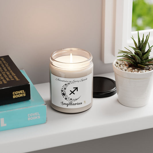 Sagittarius Adventure Scented Candle, Zodiac Candle, Soy Candle Gift, Astrology Decor