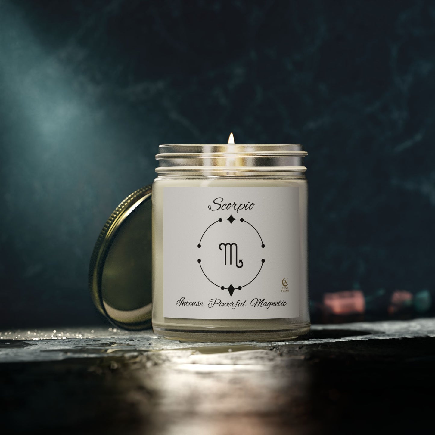 Scorpio Scented Candle, Zodiac Sign Candles, Relaxing Aroma for Home Decor