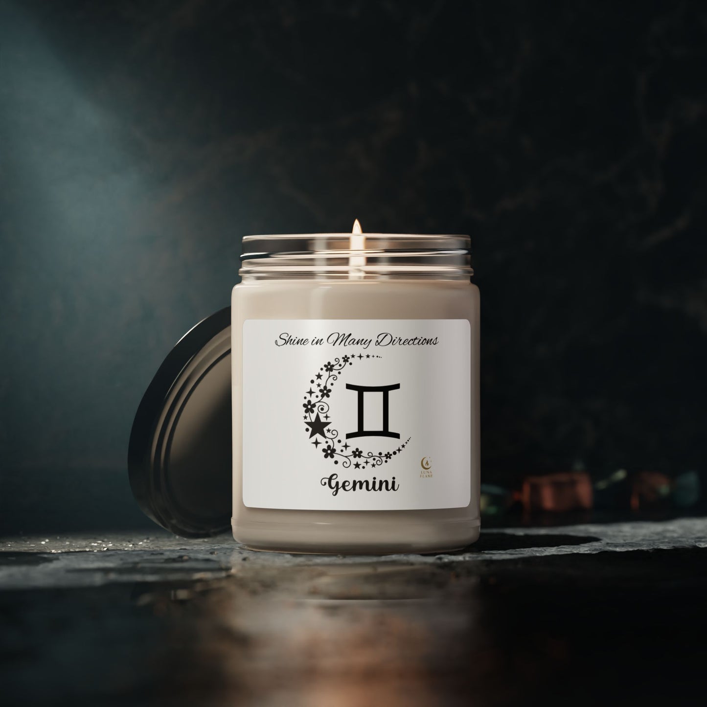 Gemini, Eco-Friendly Zodiac Candle, Hand-Poured, Astrology Gift