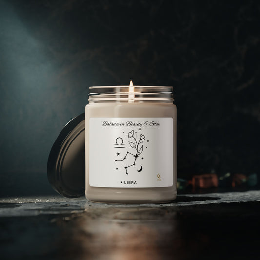 Libra Scented Soy Candle, Balance in Beauty & Glow, Astrology Gift
